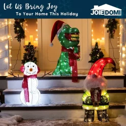 Joiedomi LED Light Up Yard Snowman With Earmuff Yard Light 1.7ft -Christmas Ornaments Sales Store 1.7ft Fabric Snowman Christmas Yard Lights 6 结果 600x600 1