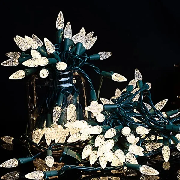 Joiedomi 100 LED Warm White Christmas String Lights 34.12ft 5 Joiedomi 100 LED Warm White Christmas String Lights 34.12ft - Image 3