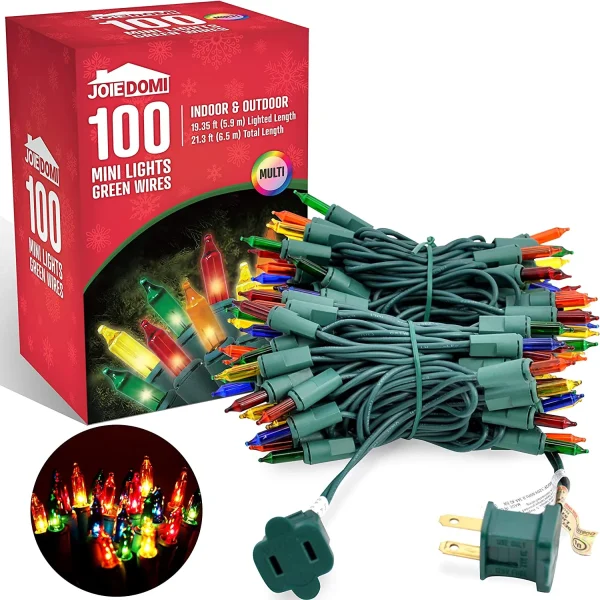 Joiedomi 100 LED Multi Color Christmas Lights 19.35ft 4 Joiedomi 100 LED Multi Color Christmas Lights 19.35ft - Image 2