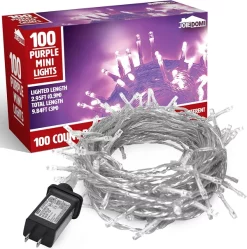 Joiedomi 100 LED Purple Christmas Light 9.84ft