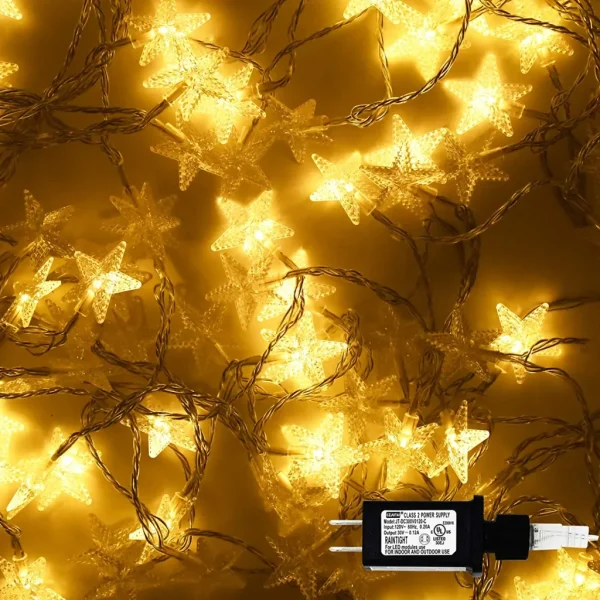 Joiedomi 100 LED Christmas Star String Lights 4 Joiedomi 100 LED Christmas Star String Lights - Image 2