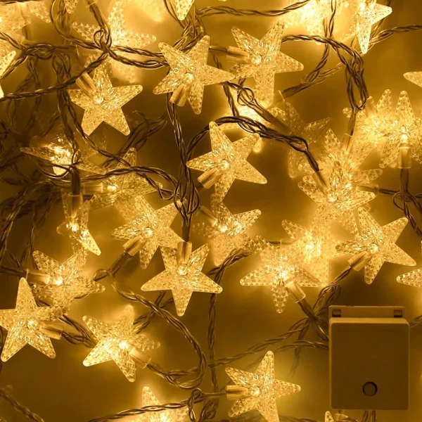 Joiedomi 100 LED Christmas Star String Lights 3 Joiedomi 100 LED Christmas Star String Lights