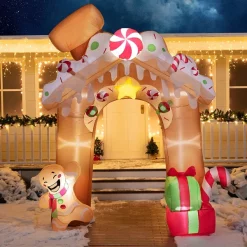 Joiedomi 10ft Christmas Inflatable Gingerbread House