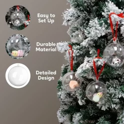 Joiedomi 10pcs Clear Christmas Ball Ornaments 3.94in -Christmas Ornaments Sales Store 10pcs Clear Christmas Ball Ornaments 3 3 600x600 1