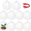 Joiedomi 10pcs Clear Plastic Fillable Christmas Balls 3.15in -Christmas Ornaments Sales Store 10pcs Clear Plastic Fillable Christmas Balls 3 4 600x566 1