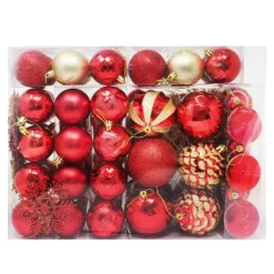 Joiedomi 110pcs Red And Gold Christmas Ornament Balls