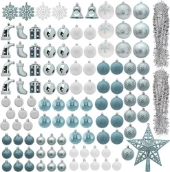 Joiedomi 112pcs Baby Blue And White Christmas Ornaments 10 Joiedomi 112pcs Baby Blue And White Christmas Ornaments -Christmas Ornaments Sales Store 112pcs Baby Blue and White Christmas Ornaments 7 600x609 1