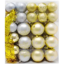 Joiedomi 112pcs Gold And Silver Christmas Ornament Balls -Christmas Ornaments Sales Store 112pcs Gold and Silver Christmas Ornament Balls 1