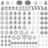 Joiedomi 112pcs Silver And White Christmas Ornament Balls