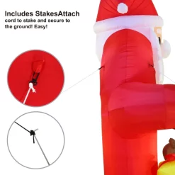Joiedomi 11ft LED Inflatable Santa Claus With Gift Boxes Archway -Christmas Ornaments Sales Store 11ft Giant Santa Claus with Gift Boxes Archway Inflatable 3 result scaled 600x600 1
