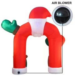 Joiedomi 11ft LED Inflatable Santa Claus With Gift Boxes Archway -Christmas Ornaments Sales Store 11ft Giant Santa Claus with Gift Boxes Archway Inflatable 4 result 600x600 1