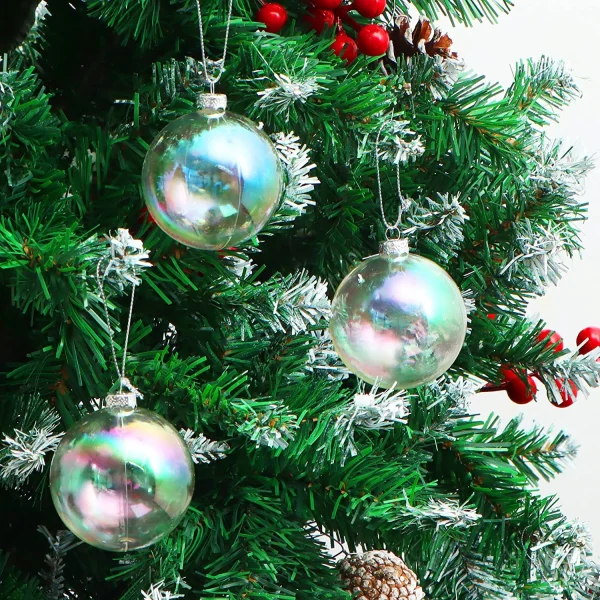 Joiedomi 12pcs Clear Plastic Christmas Ball Ornaments 7 Joiedomi 12pcs Clear Plastic Christmas Ball Ornaments - Image 5
