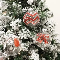 Joiedomi 12pcs Red & White Christmas Ball Ornaments 3.15in -Christmas Ornaments Sales Store 12 Pcs Christmas Ball Ornaments Red and Clear 3 result 600x600 1