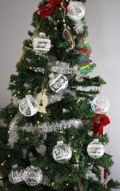 Joiedomi 12pcs White Plastic Christmas Clear Ornament Balls 3.15in -Christmas Ornaments Sales Store 12 Pcs Christmas Ball Ornaments White and Clear 4 result 600x958 1