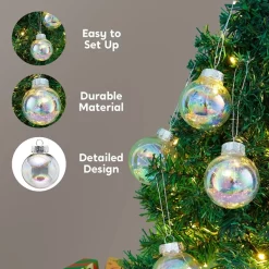 Joiedomi 12pcs Christmas Clear Fillable Ornaments 2.36in 11 Joiedomi 12pcs Christmas Clear Fillable Ornaments 2.36in -Christmas Ornaments Sales Store 12 Pcs Chrome Christmas Ornaments 2 8 600x600 1