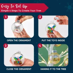 Joiedomi 12pcs Christmas Clear Fillable Ornaments 2.36in 13 Joiedomi 12pcs Christmas Clear Fillable Ornaments 2.36in -Christmas Ornaments Sales Store 12 Pcs Chrome Christmas Ornaments 2 9 600x600 1