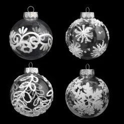 Joiedomi 12pcs Clear Christmas Balls 3.15in