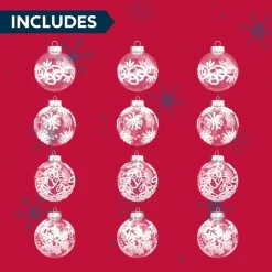 Joiedomi 12pcs Clear Christmas Balls 3.15in 13 Joiedomi 12pcs Clear Christmas Balls 3.15in -Christmas Ornaments Sales Store 12 Pcs White Clear Christmas Ball Ornaments 7 result 1 600x600 1