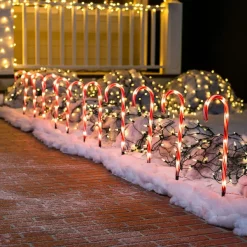 Joiedomi 12pcs Christmas Candy Cane Pathway 17in -Christmas Ornaments Sales Store 12Pcs Christmas Candy Cane Pathway 17in 6 result 600x600 1
