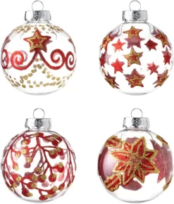 Joiedomi 12pcs Assorted Christmas Clear Ornament Balls 3.15in 11 Joiedomi 12pcs Assorted Christmas Clear Ornament Balls 3.15in -Christmas Ornaments Sales Store 12Pcs Christmas Transparent Ball Ornaments with Red and Gold Print 3.15in 4 result 600x705 1
