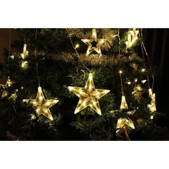 Joiedomi 12pcs 138 LED Warm White Star String Lights -Christmas Ornaments Sales Store 12pcs 138 Count LED Warm White Star String Lights 4 结果 600x600 1