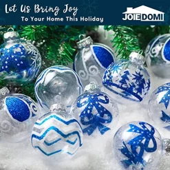 Joiedomi 12pcs Blue And White Clear Christmas Ball Ornaments -Christmas Ornaments Sales Store 12pcs Blue and White Clear Christmas Ball Ornaments 6 结果 1