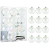 Joiedomi 12pcs Clear Plastic Christmas Ball Ornaments 1 Joiedomi 12pcs Clear Plastic Christmas Ball Ornaments -Christmas Ornaments Sales Store 12pcs Clear Plastic Christmas Ball Ornaments 1