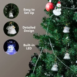 Joyin 12pcs LED Spun Glass Angel Christmas Ornaments 11 Joyin 12pcs LED Spun Glass Angel Christmas Ornaments -Christmas Ornaments Sales Store 12pcs LED Spun Glass Angel Christmas Ornaments 5 结果 600x600 1