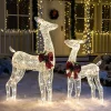 Joiedomi 130 LED Warm White Reindeer Yard Decorations 1 Joiedomi 130 LED Warm White Reindeer Yard Decorations -Christmas Ornaments Sales Store 130 LED Warm White Reindeer Yard Decorations 2 600x600 1