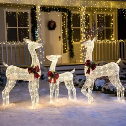 Joiedomi 130 LED Warm White Reindeer Yard Decorations -Christmas Ornaments Sales Store 130 LED Warm White Reindeer Yard Decorations 3 600x600 1