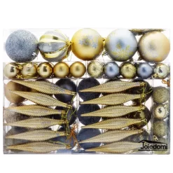 Joiedomi 133pcs Gold And Silver Christmas Tree Ornaments