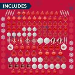 Joiedomi 133pcs Assorted Red And White Christmas Ornaments Set 13 Joiedomi 133pcs Assorted Red And White Christmas Ornaments Set -Christmas Ornaments Sales Store 133pcs Assorted Red and White Christmas Ornaments Set 2 600x600 1