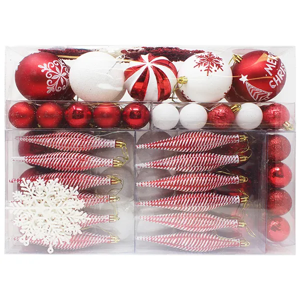 Joiedomi 133pcs Assorted Red And White Christmas Ornaments Set 3 Joiedomi 133pcs Assorted Red And White Christmas Ornaments Set