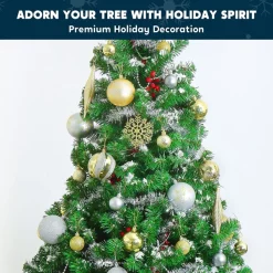 Joiedomi 133pcs Gold And Silver Christmas Tree Ornaments -Christmas Ornaments Sales Store 133pcs Gold and Silver Christmas Tree Ornaments 4 600x600 1