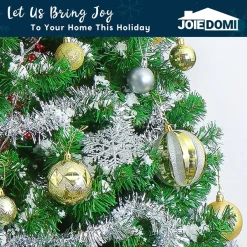 Joiedomi 133pcs Gold And Silver Christmas Tree Ornaments -Christmas Ornaments Sales Store 133pcs Gold and Silver Christmas Tree Ornaments 5 600x600 1