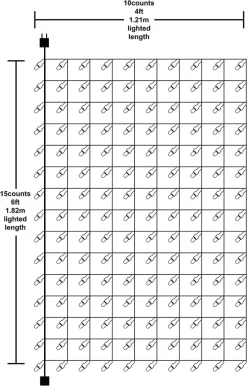 Joiedomi 150 LED Warm White Christmas Icicle Light 4x6ft 11 Joiedomi 150 LED Warm White Christmas Icicle Light 4x6ft -Christmas Ornaments Sales Store 150 Incandescent Christmas Net Lights Warm White 6 result 600x938 1