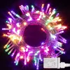 Joiedomi 150 LED Clear Wire String Lights 53.98ft -Christmas Ornaments Sales Store 150 Multicolor LED Clear Wire String Lights 1 result 600x600 1