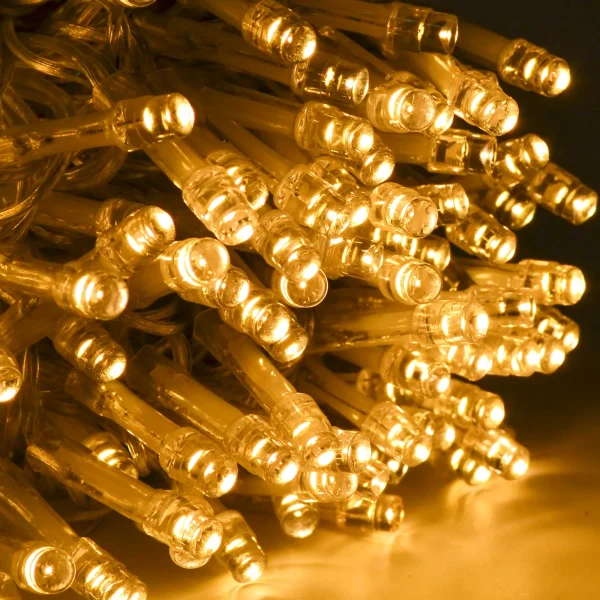 Joiedomi 150 LED Warm White Clear Wire String Lights 59.38ft 4 Joiedomi 150 LED Warm White Clear Wire String Lights 59.38ft - Image 2