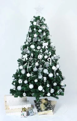 Joiedomi 157pcs White And Silver Christmas Tree Ornaments -Christmas Ornaments Sales Store 157Pcs Christmas Ornaments with a Star Tree Topper Silver amp White 4