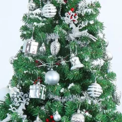Joiedomi 157pcs White And Silver Christmas Tree Ornaments -Christmas Ornaments Sales Store 157Pcs Christmas Ornaments with a Star Tree Topper Silver amp White 5 600x600 1