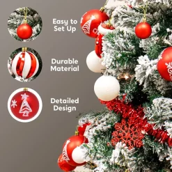 Joiedomi 157pcs Christmas Ornaments Set Decoration 11 Joiedomi 157pcs Christmas Ornaments Set Decoration -Christmas Ornaments Sales Store 157pcs Christmas Ornaments Set Decoration 3 600x600 1
