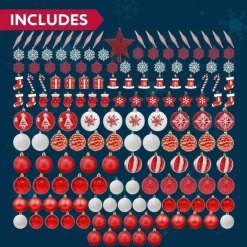 Joiedomi 157pcs Christmas Ornaments Set Decoration 13 Joiedomi 157pcs Christmas Ornaments Set Decoration -Christmas Ornaments Sales Store 157pcs Christmas Ornaments Set Decoration 6 600x600 1