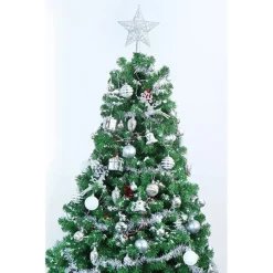 Joiedomi 157pcs White And Silver Christmas Tree Ornaments
