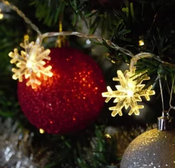 Joiedomi 2x40 LED Warm White Led Snowflake String Lights 16ft 10 Joiedomi 2x40 LED Warm White Led Snowflake String Lights 16ft -Christmas Ornaments Sales Store 16ft 40 LED Snowflake Fairy Lights Warm White 3 result 600x574 1