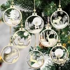 Joiedomi 16pcs Wooden Reindeer Christmas Ornaments
