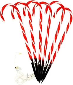 Joiedomi 6pcs Warm White Christmas Candy Cane Pathway Markers 17in 11 Joiedomi 6pcs Warm White Christmas Candy Cane Pathway Markers 17in -Christmas Ornaments Sales Store 17 Christmas Candy Cane Pathway Markers 4 result 600x692 1