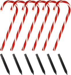 Joiedomi 6pcs Warm White Christmas Candy Cane Pathway Markers 17in 12 Joiedomi 6pcs Warm White Christmas Candy Cane Pathway Markers 17in -Christmas Ornaments Sales Store 17 Christmas Candy Cane Pathway Markers 5 result 600x631 1