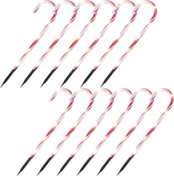 Joiedomi 12pcs Red Light Up Candy Cane Pathway Markers 17in 10 Joiedomi 12pcs Red Light Up Candy Cane Pathway Markers 17in -Christmas Ornaments Sales Store 17 Christmas Candy Cane Pathway Markers Lights 12 Packs Thick Red 3 result 600x608 1