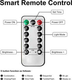 Joiedomi 50 LED Clear White String Lights 17.3ft -Christmas Ornaments Sales Store 17.3 FT Christmas Clear White 50 LED Green Wire String Lights with Remote Control 6 result 600x670 1