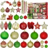 Joiedomi 179pcs Red, Green And Gold Christmas Tree Ornaments 2 Joiedomi 179pcs Red, Green And Gold Christmas Tree Ornaments -Christmas Ornaments Sales Store 179pcs Red Green amp Gold Christmas Tree Ornament Sets 结果